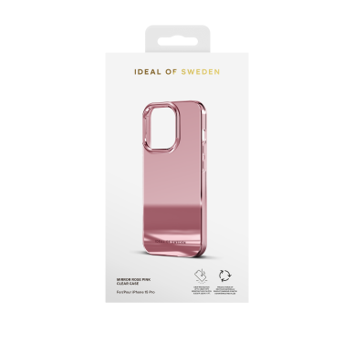 iPhone 15 PRO iDeal Of Sweden Mirror Rose Pink nugarėlė 3