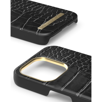 iPhone 15 PRO iDeal Of Sweden nugarėlė Neo Noir Croco 3