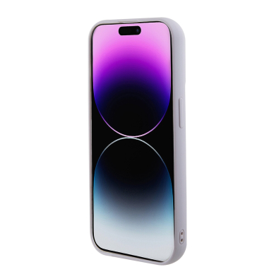 iPhone 15 PRO light purple PU Leather HC Quilted Metal Logo GUESS nugarėlė 6