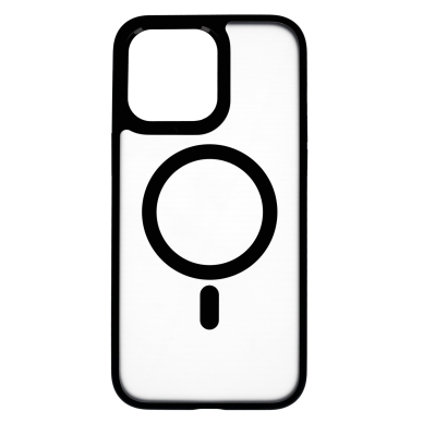 iPhone 15 PRO MAX black Magsafe FROSTED ANTI-DROP nugarėlė 1