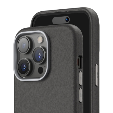 iPhone 15 PRO MAX brown Leather Magnetic Mr. Monkey nugarėlė 4