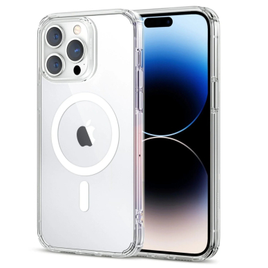 iPhone 15 PRO MAX clear Crystal MAGNETIC DEVIA nugarėlė