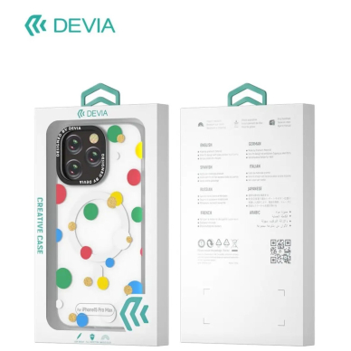 iPhone 15 PRO MAX clear Polka MAGNETIC DEVIA nugarėlė 3