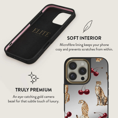 iPhone 15 PRO MAX Elite Mirror Gold Magsafe Cougar BURGA nugarėlė 7