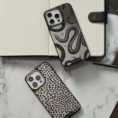 iPhone 15 PRO MAX Elite Mirror Gunmetal Magsafe Poison BURGA nugarėlė 11