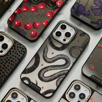 iPhone 15 PRO MAX Elite Mirror Gunmetal Magsafe Poison BURGA nugarėlė 12