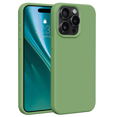 iPhone 15 PRO MAX green Etteri silicone nugarėlė