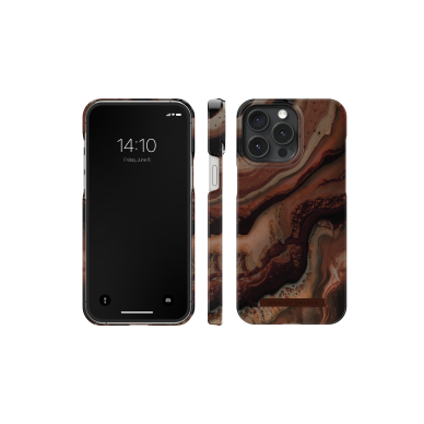 iPhone 15 PRO MAX iDeal Of Sweden nugarėlė MagSafe Dark Amber Marble 2
