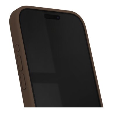 iPhone 15 PRO MAX iDeal Of Sweden nugarėlė MagSafe Silicone Mocha Mousse 3