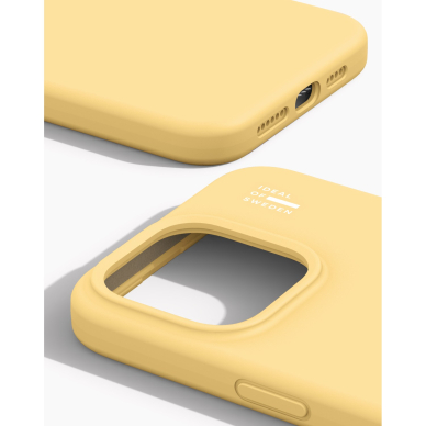 iPhone 15 PRO MAX iDeal Of Sweden nugarėlė MagSafe Silicone Soft Lemon 2
