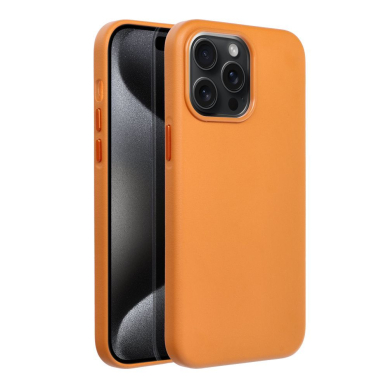 iPhone 15 PRO MAX orange MagLeather MagSafe nugarėlė 10