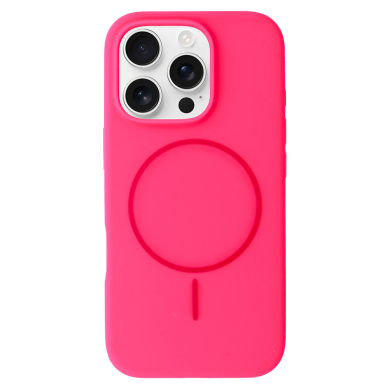 iPhone 15 PRO MAX pink SLIM SILICONE MagSafe nugarėlė 2