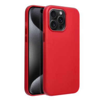 iPhone 15 PRO MAX red MagLeather MagSafe nugarėlė 1