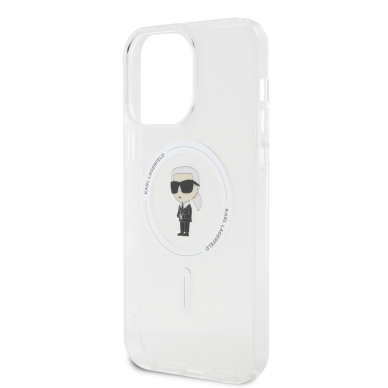 iPhone 15 PRO MAX transparent MagSafe Ikonik IML KARL LAGERFELD nugarėlė 5