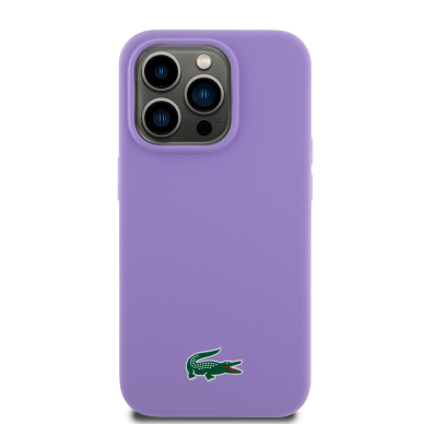 iPhone 15 PRO parme LACOSTE nugarėlė Silicone MagSafe 2