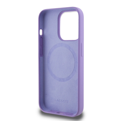 iPhone 15 PRO parme LACOSTE nugarėlė Silicone MagSafe 6