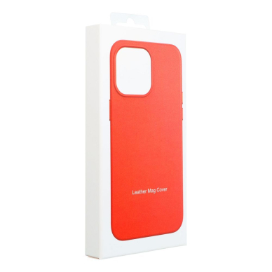 iPhone 15 PRO red MagLeather MagSafe nugarėlė 7