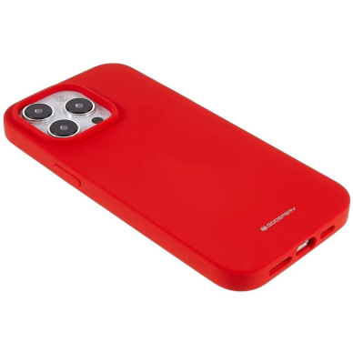 iPhone 15 PRO red MERCURY SILICONE nugarėlė 3