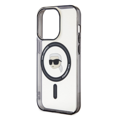 iPhone 15 PRO transparent MagSafe Karl's Head IML KARL LAGERFELD nugarėlė 5