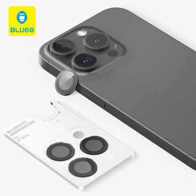 iPhone 15 PRO/15PRO MAX apsauginis black Mr.Monkey galinės kameros stiklas 3