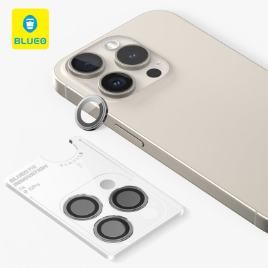 iPhone 15 PRO/15PRO MAX apsauginis grey Mr.Monkey galinės kameros stiklas 1