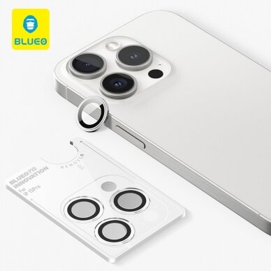 iPhone 15 PRO/15PRO MAX apsauginis silver Mr.Monkey galinės kameros stiklas 1