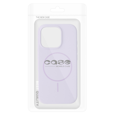 iPhone 15 / 14 / 13 purple SLIM SILICONE MagSafe nugarėlė 6