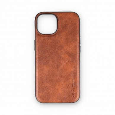 iPhone 15 brown X-LEVEL EARL3 nugarėlė 1