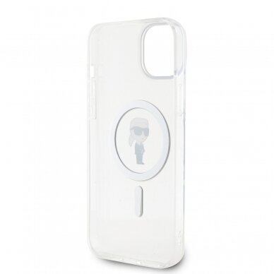iPhone 15 / 14 / 13 transparent MagSafe Choupette IML KARL LAGERFELD nugarėlė 6