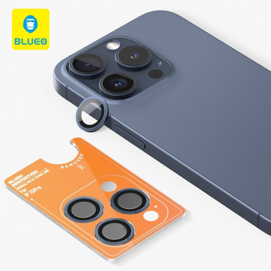 iPhone 15/15 PLUS apsauginis blue Mr.Monkey galinės kameros stiklas 1