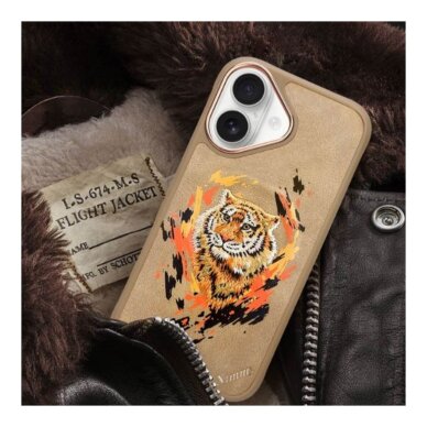 iPhone 16 beige NIMMY MagSafe Tiger 2.0 nugarėlė 2