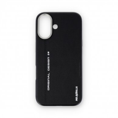 iPhone 16 black Leather Magsafe Mr. Monkey nugarėlė 3