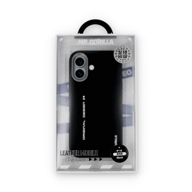 iPhone 16 black Leather Magsafe Mr. Monkey nugarėlė 5