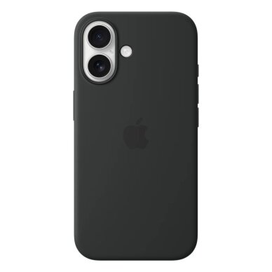 iPhone 16 Black Original Silicone MagSafe nugarėlė MYY13ZM/A