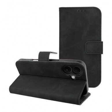 Iphone 16 black VELVET dėklas
