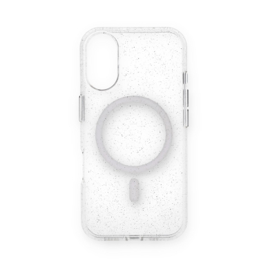 iPhone 16 clear Glitter MagSafe Mr. Monkey nugarėlė 1