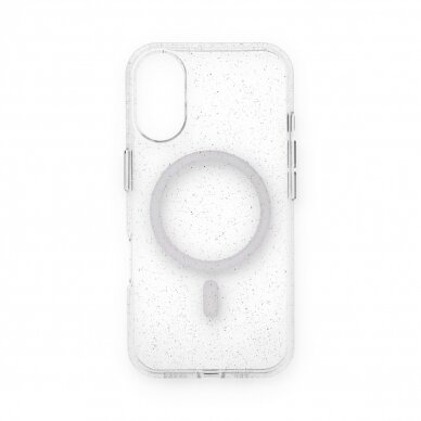 iPhone 16 clear Glitter MagSafe Mr. Monkey nugarėlė 1