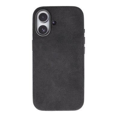 iPhone 16 grey ALCANTARA MagSafe nugarėlė