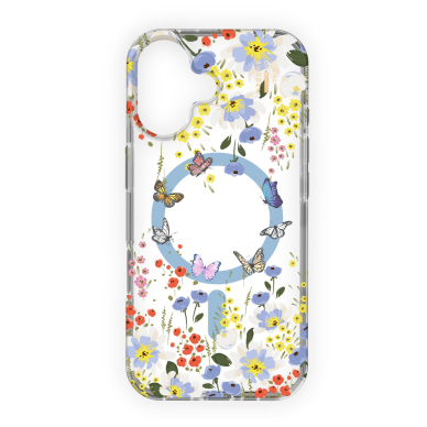 iPhone 16 iDeal Of Sweden Clear nugarėlė MagSafe Artistic Garden