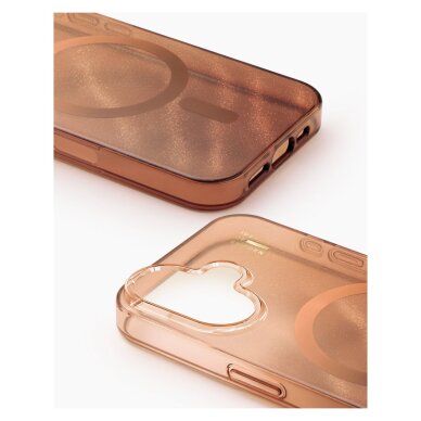 iPhone 16 iDeal Of Sweden Clear nugarėlė MagSafe Mocha Mousse 2