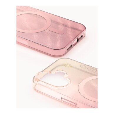 iPhone 16 iDeal Of Sweden Clear Rose Blush MagSafe nugarėlė 1