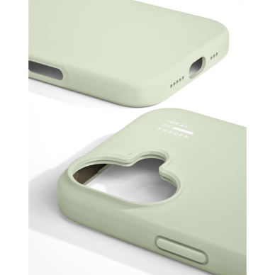 iPhone 16 iDeal Of Sweden Silicone MagSafe Sage Green nugarėlė 1