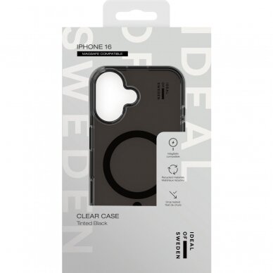 iPhone 16 iDeal Of Sweden Tinted Black MagSafe nugarėlė 2