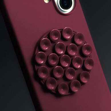 iPhone 16 maroon Silicone STICK nugarėlė 3