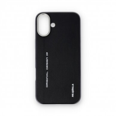 iPhone 16 PLUS black Leather Magsafe Mr. Monkey nugarėlė 3