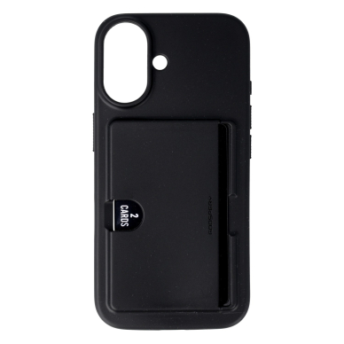 iPhone 16 PLUS black MERCURY RAIL 2 CARD nugarėlė