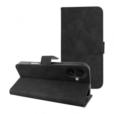 iPhone 16 PLUS black VELVET dėklas