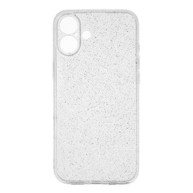 iPhone 16 PLUS clear Crystal Glitter nugarėlė