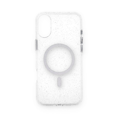 iPhone 16 PLUS clear Glitter MagSafe Mr. Monkey nugarėlė