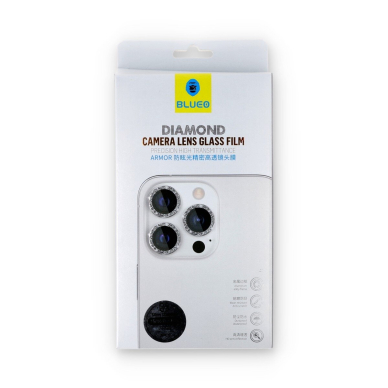 iPhone 16 PRO / 16 PRO MAX / 15 PRO / 15 PRO MAX apsauginis glitter Mr.Monkey galinės kameros stiklas 2